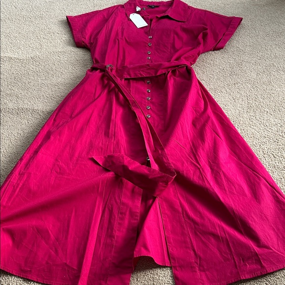 Universal Standard belted shirt dress - Picture 8 of 12